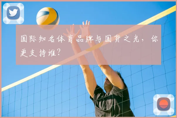 国际知名体育品牌与国货之光,你更支持谁?